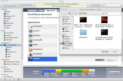 guardare i divx con iPad
