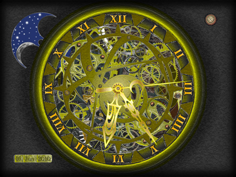 Crazy Wheels Clock1 trasformiamo iPad in un elegante orologio meccanico