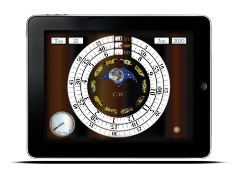 Crazy Wheels Clock3 trasformiamo iPad in un elegante orologio meccanico